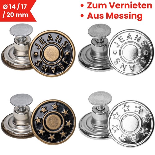 Jeansknöpfe nickel frei für - jeansknöpfe, nickel-frei