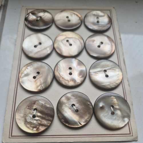 Echte perlmutt knöpfe set - echte,