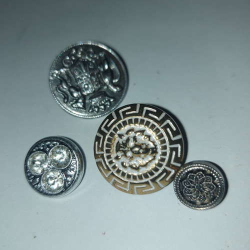 Runde ösen metallknöpfe - runde,