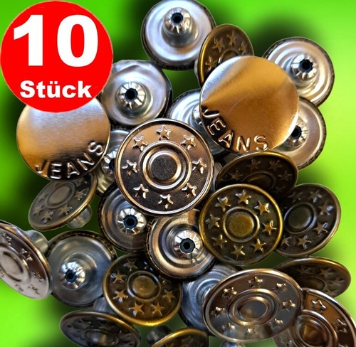 Jeansknöpfe jackenknöpfe - 10,