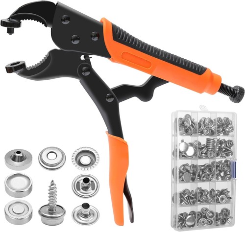 Druckknopf set mit zange 15mm - mit,