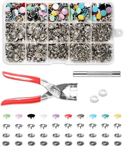200er druckknopf set - druckknopf-set, mit